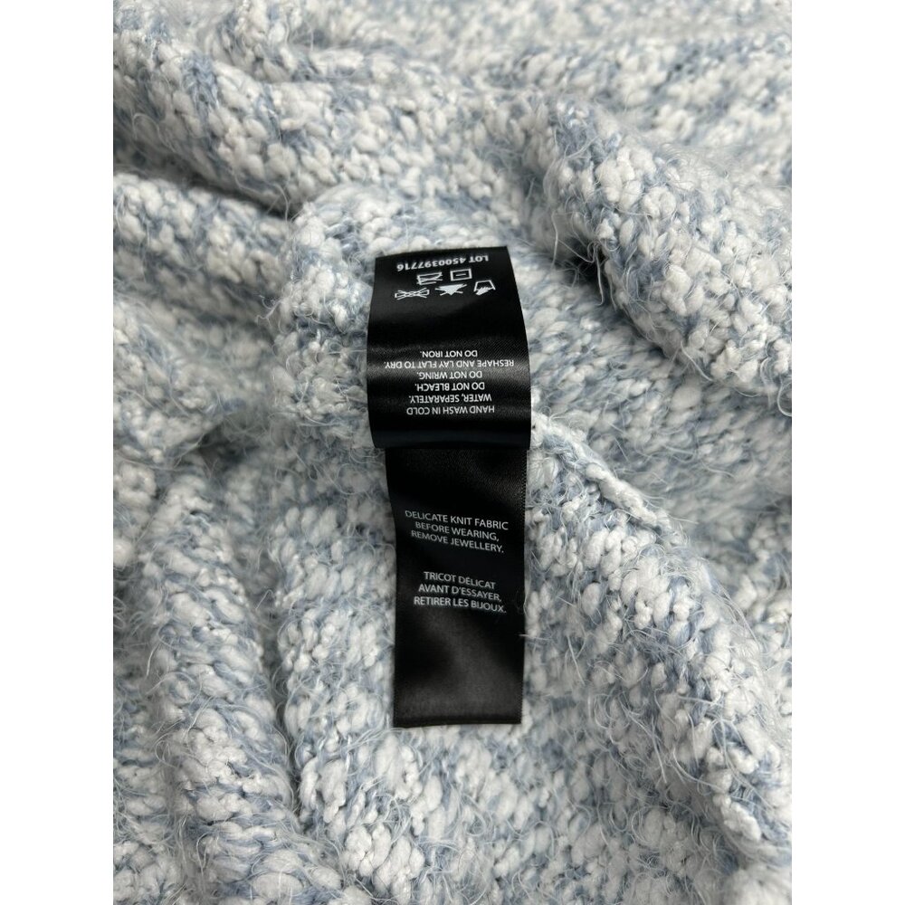 Buffalo David Bitton Womens Textured Knit Sweater M Light Blue & White - Picture 11 of 11